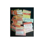 COLLECTION OF MANCHESTER UNITED MATCH TICKETS X 36