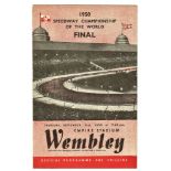 SPEEDWAY - 1950 WORLD FINAL PROGRAMME @ WEMBLEY VERY GOOD CONDITION