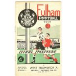 1951/52 FULHAM V WEST BROMWICH ALBION W.B.A.