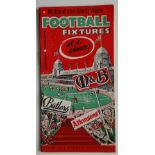 MIDLANDS FIXTURE LIST 1962-63 - VILLA, STOKE, SHREWSBURY, LUTON, MANSFIELD, DERBY, WOLVES, WEST BROM