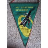 SPEEDWAY - 1970'S MC GUSTROW GERMANY PENNANT