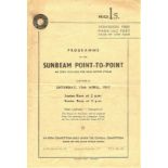 SCRAMBLING - 1947 SUNBEAM POINT-TO-POINT PROGRAMME NEAR LIPHOOK HAMPSHIRE