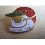 SPEEDWAY - CRADLEY UNITED GILT BADGE