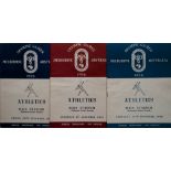 1956 OLYMPICS - COLLECTION OF 7 ATHLETICS PROGRAMMES