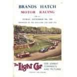 MOTOR RACING - 1951 (SEPTEMBER 9TH) BRANDS HATCH PROGRAMME