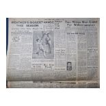 1946 WEST BROM LEICESTER BIRMINGHAM NEWCASTLE LIVERPOOL VILLA CHESTERFIELD PLYMOUTH BOXING