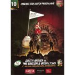 RUGBY UNION - 2009 SOUTH AFRICA V BRITISH & IRISH LIONS PROGRAMME @ JOHANNESBURG