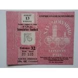 1948 OLYMPICS - TICKET FOR THE FOOTBALL FINAL AT WEMBLEY ( SWEDEN & YUGOSLAVIA )