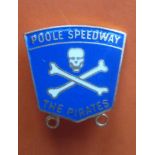 SPEEDWAY - POOLE GILT BADGE