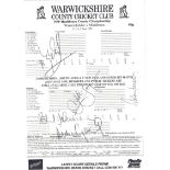 CRICKET - 1999 WARWICKSHIRE V MIDDLESEX MULTI SIGNED