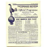 TOTTENHAM SPURS V WEST BROMWICH ALBION W.B.A. 1953-54