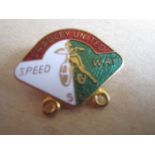 SPEEDWAY - CRADLEY UNITED S/C GILT BADGE