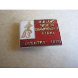 SPEEDWAY - 1976 MIDLAND RIDERS FINAL @ COVENTRY SILVER BADGE