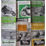 MOTOR CYCLE RACING - BRANDS HATCH PROGRAMMES 1953 - 1960 X 6
