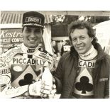 SPEEDWAY - PETER RAVN & CHRIS MORTON BELLE VUE LARGE ORIGINAL PRESS PHOTOGRAPH