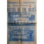 1956 FA CUP FINAL BIRMINGHAM CITY V MANCHESTER CITY SOUVENIR PAPER