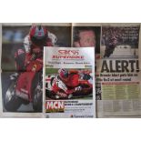 MOTOR CYCLING - 1995 SUPERBIKE WORLD CHAMPIONSHIP PROGRAMME & PRESS REPORT @ BRANDS HATCH