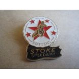 SPEEDWAY - STOKE GILT BADGE