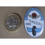 SPEEDWAY - 1980 READING SILVER BADGE
