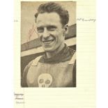 SPEEDWAY - LES McGILLIVRAY POOLE AUTOGRAPH