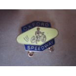 SPEEDWAY - OXFORD GILT BADGE