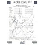 CRICKET - 2002 SCORECARD WARWICKSHIRE V KENT MULTI SIGNED