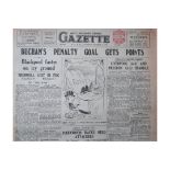 1946 BLACKPOOL CHARLTON LIVERPOOL VILLA LEEDS DERBY FLEETWOOD PRESTON EVERTON GRIMSBY ARSENAL