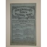 1924-25 SHREWSBURY TOWN V BILSTON