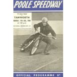 SPEEDWAY - POOLE V TAMWORTH 14TH AUGUST 1950