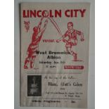 1948-49 LINCOLN V WEST BROMWICH ALBION FA CUP