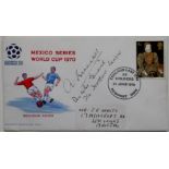 1970 WORLD CUP POSTAL COVER AUTOGRAPHED BY ALAN HARDAKER