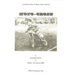 SCRAMBLING - 1982 GREENWICH MOTO-CROSS @ BRANDS HATCH PROGRAMME