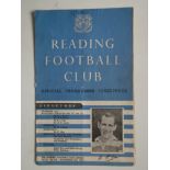 1951-52 READING RESERVES V BRENTFORD RESERVES