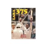 CRICKET - BRIAN LARA HAND SIGNED 375 SOUVENIR MAGAZINE