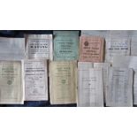 SPEEDWAY - 1956 GRASSTRACK PROGRAMMES X 9 MANY INCLUDE OFFICIAL RESULT SHEETS