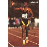 ATHLETICS - KRIS AKABUSI HAND SIGNED PHOTOGRAPH