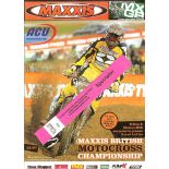SCRAMBLING - 2006 MAXXIS BRITISH MOTO CROSS CHAMPIONSHIP PROGRAMME & TICKET @ CANADA HEIGHTS