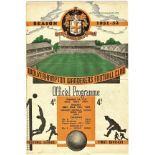 1951/52 WOLVERHAMPTON WOLVES V WEST BROMWICH ALBION W.B.A.