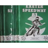 SPEEDWAY - 1981 EXETER HOMES X 19