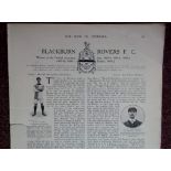 1905-06 BLACKBURN ROVERS 3 PAGE HISTORY & PICTURES