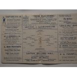 COLLECTION OF 1930'S LEYTON & ILFORD HOME PROGRAMMES X 9