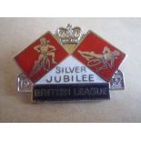 SPEEDWAY - 1977 BRITISH LEAGUE SILVER JUBILEE SILVER BADGE