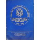 CHESTER CITY - CELEBRATE 50 YEARS OF LEAGUE FOOTBALL 1931 - 1981