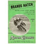 MOTOR CYCLING - 1954 BRANDS HATCH PROGRAMME