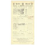 CRICKET - 1947 SCORECARD M.C.C. V SOUTH AFRICANS @ LORD'S