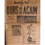 1960 FA CUP FINAL WOLVES V BLACKBURN - SPORTING STAR NEWSPAPER