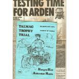 SCRAMBLING - 1992 TALMAG TROPHY TRIAL PROGRAMME @ HUNGRY HILL ALDERSHOT