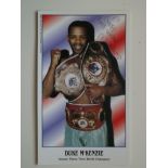 BOXING - AUTOGRAPHED DUKE McKENZIE PROMOTION CARD