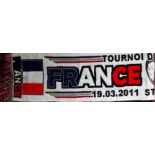 RUGBY UNION - FRANCE V WALES 2011 SIX NATIONS SCARF