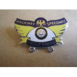 SPEEDWAY - HACKNEY UP THE HAWKS SILVER BADGE